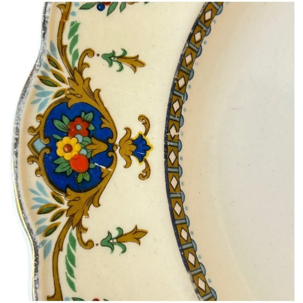 The Barclay Dinner Plate By George Jones & Sons Crescent Made England VTG 9 5/8
